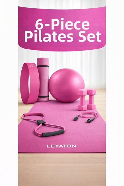 Leyaton Set Pilates ideal pentru fitness-ul întregului corp - cu pernă, gante...