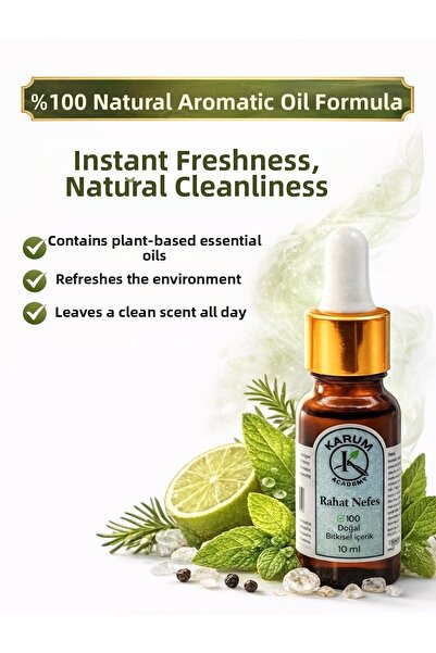 KARUM زيت بخور عطري طبيعي 100% من الأوكالبتوس والنعناع والنيولي والسرو وشجرة ...