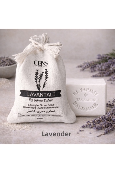 OENS COSMETİC Natural Handmade Stone Lavender Soap
