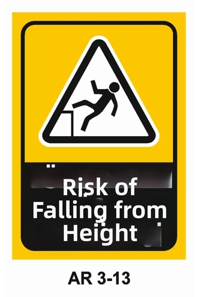 Outdoor One Work Safety Warning Sign 1 Piece Pvc 21 X 29cm