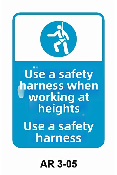 Outdoor One Work Safety Warning Sign 1 Piece Pvc 21 X 29cm