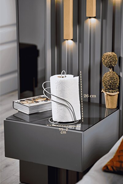 Edora Home Ματ Ασημί Χάρτινη θήκη για ρολό πετσέτας Θήκη για χαρτοπετσέτες Κο...