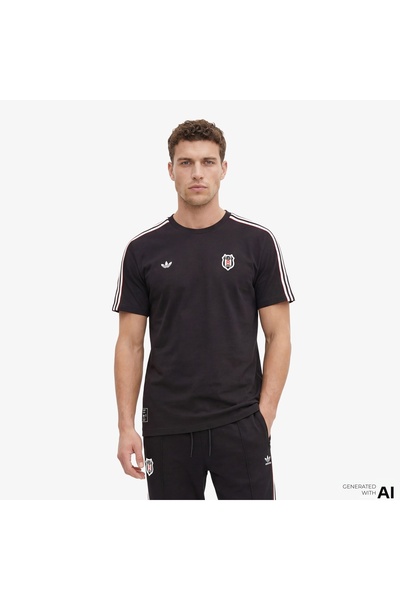 adidas تي شيرت Bjk Icon للرجال باللون الأسود