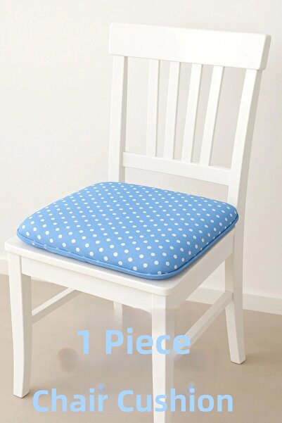 LADYNİL 1 τεμάχιο μαξιλάρι καρέκλας με κορδόνια και πουά |   40x40εκ. |   Κου...