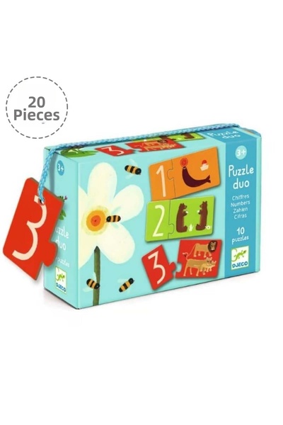 djeco Duo Puzzle - Duo Numbers