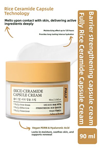 FULLY Rice Ceramide Capsule Cream - Rice Ceramide Barrier Strengthening Capsu...