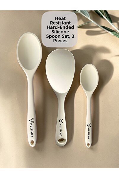 Multiamo Hard Tip Heat Resistant Fireproof Non-Stick Silicone Long Short Deep...