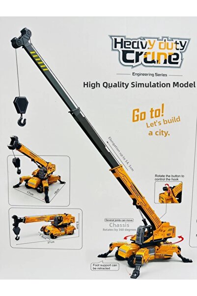 tmtoysandmore Crane Toy Wound up Reel Fonk. Construction Child Engineering