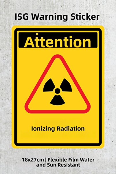 alışveriş kurdu Radioactive Substance Work Safety Warning Caution Label - Foi...