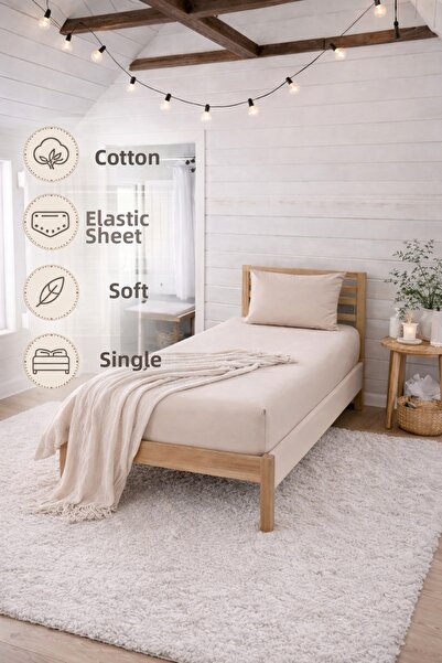 vanillasoft Set de lenjerie de pat Vanilla, bej, pentru o persoană