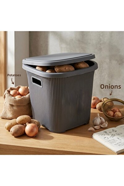 ALY DURU Καλάθι οργάνωσης πολλαπλών χρήσεων με καπάκι, Οργανωτής ντουλάπας μπ...