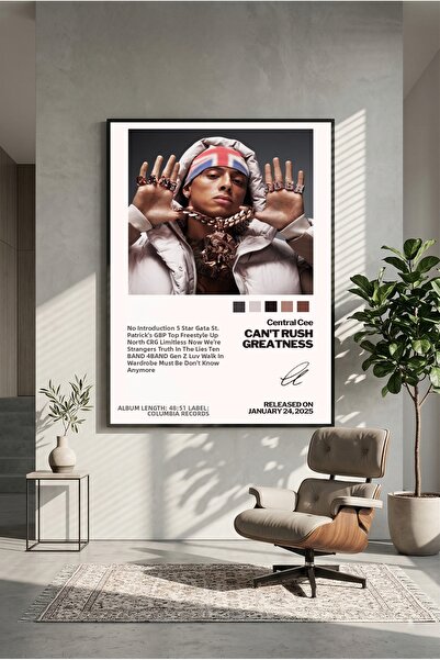 postercraft Central Cee Can't Rush Greatness Poster Modern de Artă Murală