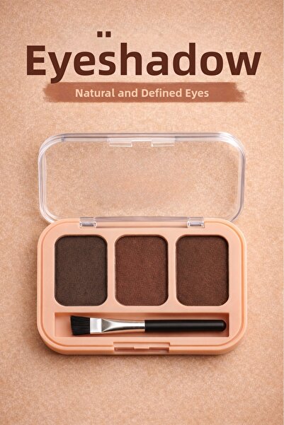 AYMELEK Women's Colorful Eyeshadow 3-Piece Shadow Palette High Pigmented