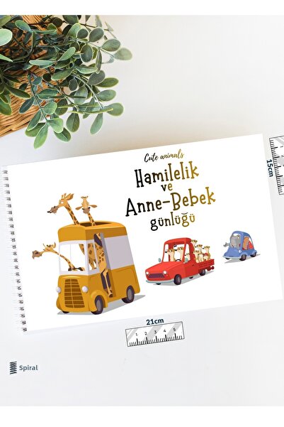 Lodos Βιβλίο Μνήμης (Ημερολόγιο Μνήμης με Χαριτωμένα Ζώα για την Εγκυμοσύνη κ...