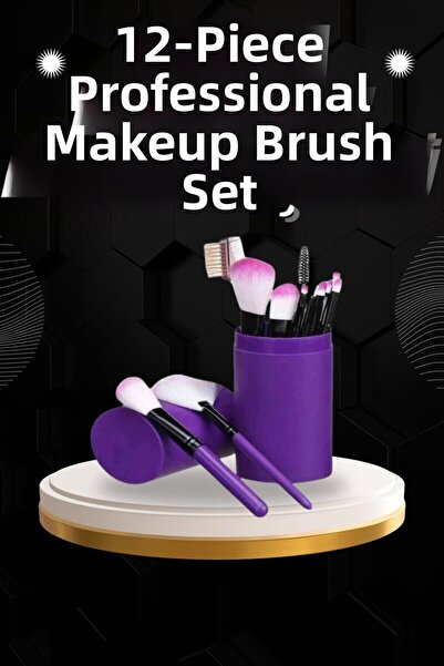 northcity n 12-Piece Professional Makeup Brush Set - Ultra-Soft Synthetic Bri...