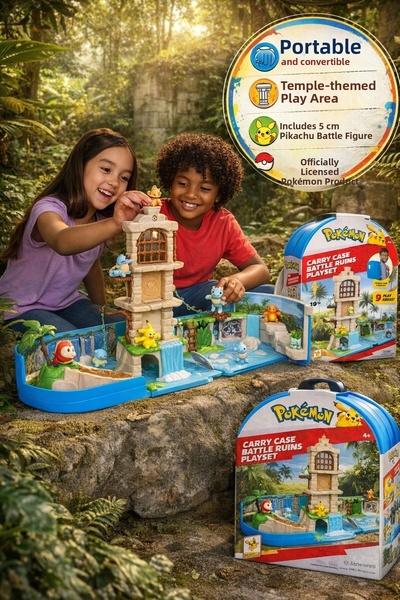 TOYFEST حقيبة حمل بوكيمون، مجموعة ألعاب بقايا الانتصار، حقيبة ظهر 5 سم بيكاتش...