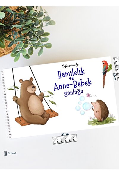 Lodos Βιβλίο Μνήμης (Ημερολόγιο Μνήμης με Χαριτωμένα Ζώα για την Εγκυμοσύνη κ...