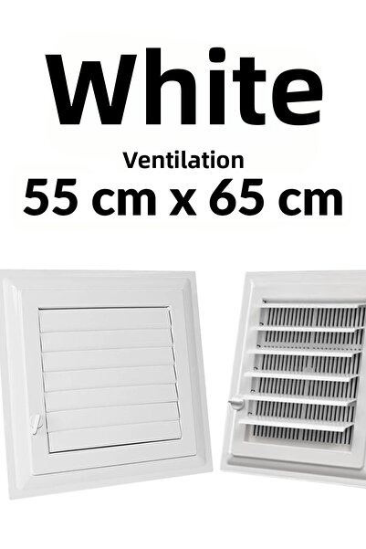 KAYRA LEATHER CRAFT White 55 X 65 cm Ventilation Grille Bathroom Ventilation ...