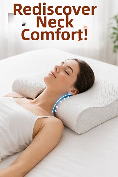 KIRLENT EV Ορθοπεδικό μαξιλάρι λαιμού Visco, XL μαξιλάρι κήλης λαιμού, μαξιλά...