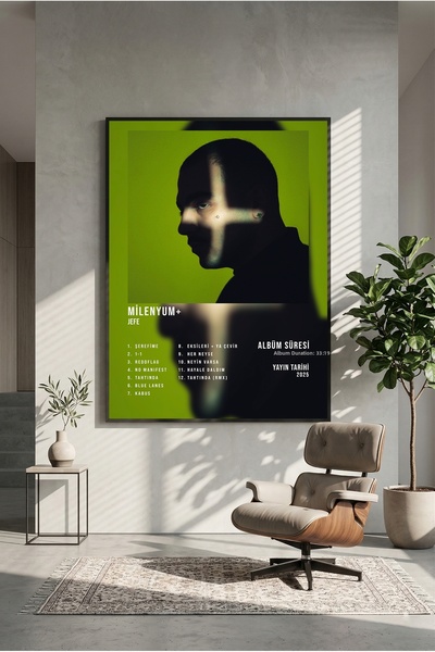 postercraft Poster din lemn cu design album JEFE Milenyum+ (fără ramă)