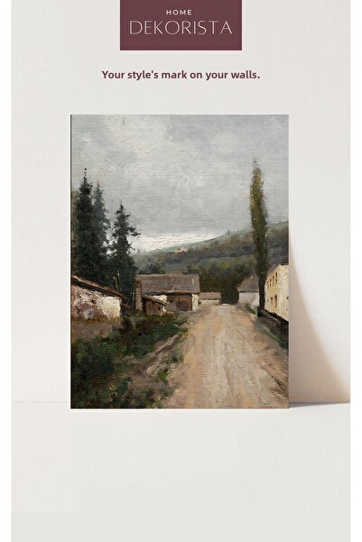 HOME DEKORİSTA Αφίσα Vintage Landscape, Τοίχος Γκαλερί, Καλλιτεχνική Εκτύπωση...