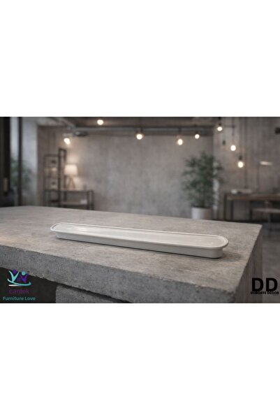 DEMONTE DECOR خزانة بيضاوية 23 سم، درج، مقبض أثاث (سعر القطعة) أبيض