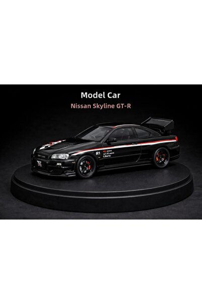 scntoys Nissan Skyline Gtr Nismo Black Diecast Model Car 1:24 Nissan Gtr Diec...