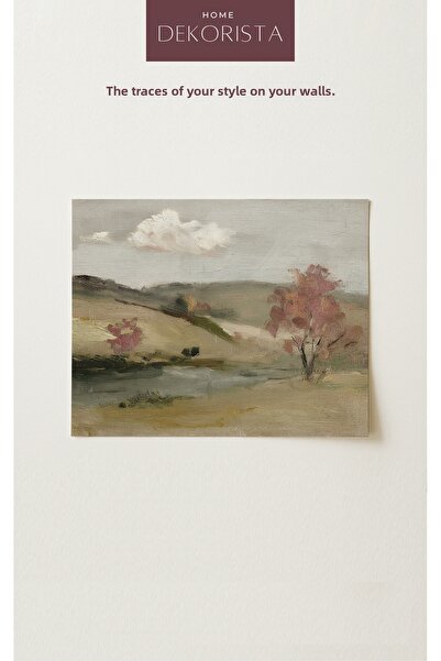 HOME DEKORİSTA Καλλιτεχνική εκτύπωση εικόνων με αφίσα vintage τοπίων, διακοσμ...