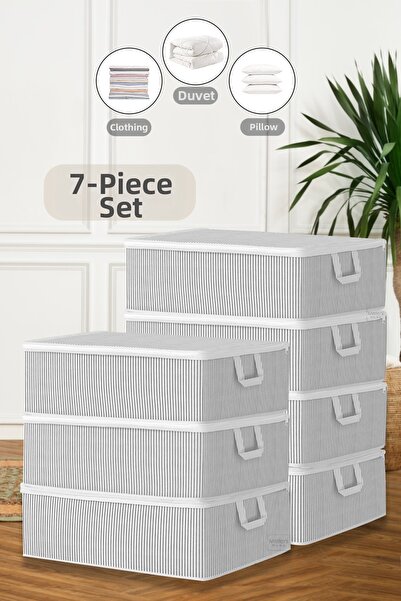 Meleni Home Θήκη αποθήκευσης ρούχων για καναπέ-κρεβάτι 7 θέσεων - Θήκη οργάνω...