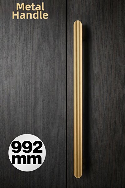 Badem10 ANZER Χρυσή ριγέ λαβή συρταριού 992 mm Λαβή ντουλαπιού Μοντέρνα ανθεκ...