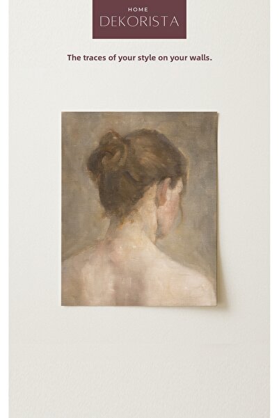 HOME DEKORİSTA Vintage Αφίσα, Καλλιτεχνική Εκτύπωση Φιγούρας, Διακόσμηση Πορτ...