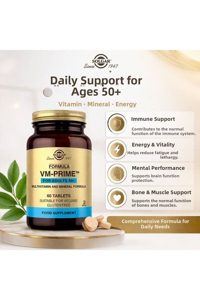 Solgar Vm-Prime ™   50+ (Vm-Prime Formula ™   Multivitamin & Mineral) 60 Tablets