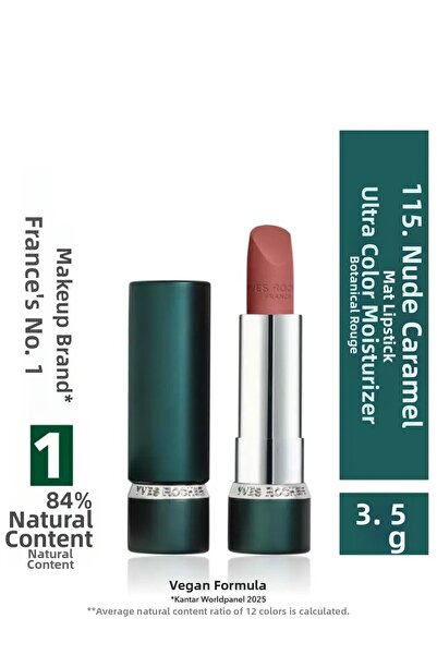 Yves Rocher Matte Lipstick Intense Pigment Nude Long Lasting Moisturizing Veg...