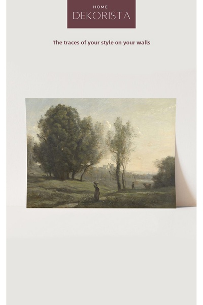 HOME DEKORİSTA Vintage αφίσα τοπίου, τοίχος γκαλερί, καλλιτεχνική εκτύπωση, ζ...