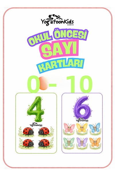 Yogatoon Kids World Preschool Number Cards (0-10) |   Educational Counting Ca...