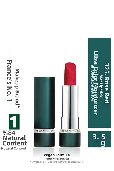 Yves Rocher Matte Lipstick Intense Pigment Nude Long Lasting Moisturizing Veg...
