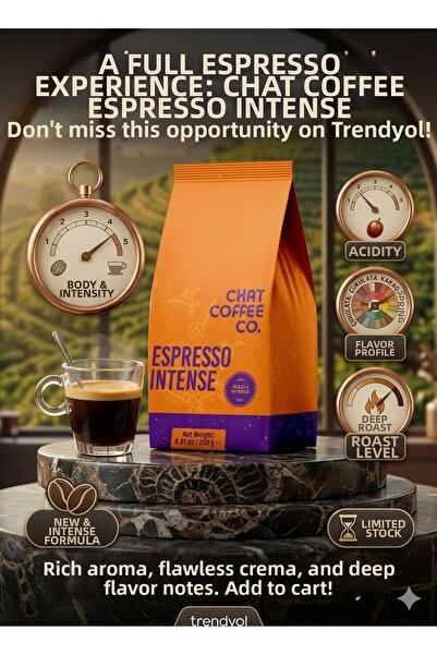 CHAT COFFEE CO. Espresso Intense Coffee Intense Body 250 g