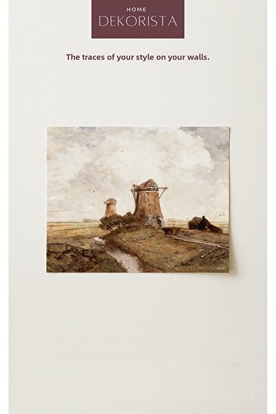 HOME DEKORİSTA Εκτύπωση καλλιτεχνικής εικόνας με θέμα το vintage τοπίο, διακο...