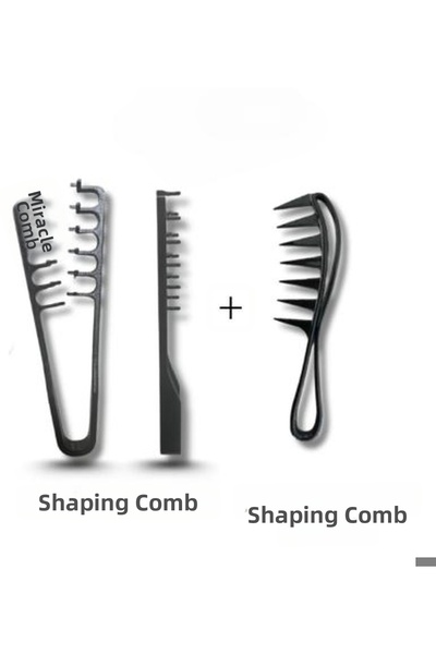 SHILOX Miraculous Comb and Styling Comb Σετ 2 τεμαχίων για όλα τα μαλλιά
