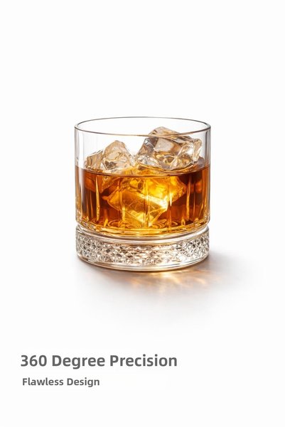 cashen 360 Cc Cut Crystal Single Whiskey & Soft Drink Glass