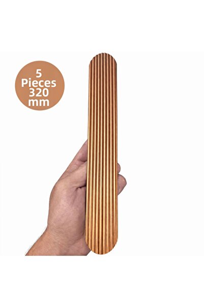 Badem10 Aytuğ 5 τεμάχια ροζ φαρδιά λαβή συρταριού σε σχήμα Τ με ρίγες, 320 χι...