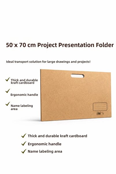 Artdesign Dosar Kraft Project 50x70 cm cu mânere