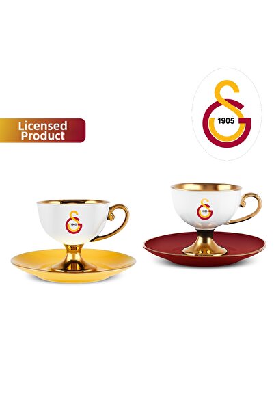 Karaca X Galatasaray Licensed 2-Person Coffee Cup Set 80 ml
