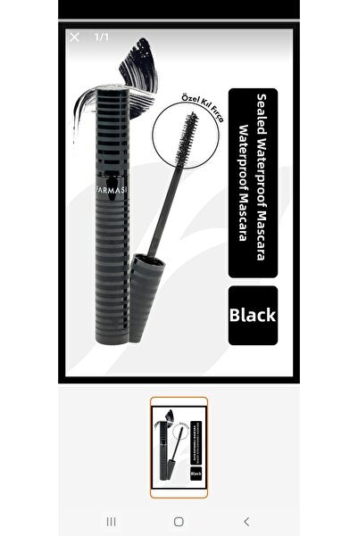 SB Ticaret Sealed Water Resistant Mascara 9 ml