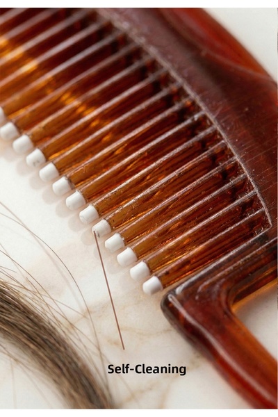 Lotravia Dandruff Comb - Dandruff Removal & Anti-Static Massage Brush |   Self-Cleaning Feature