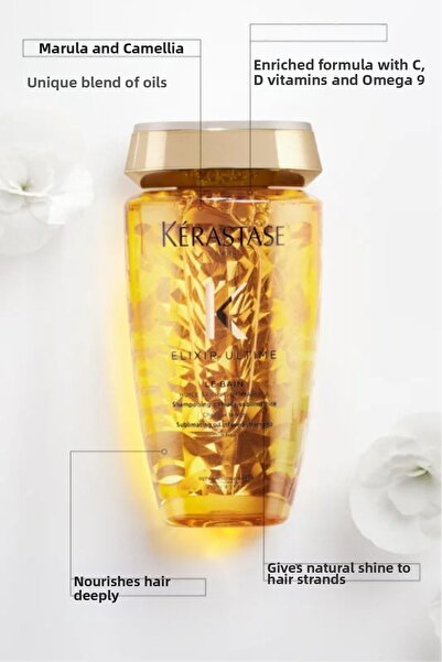 Kerastase إليكسير ألتيم لو باين - شامبو للشعر اللامع بزيت الأرغان 250 مل
