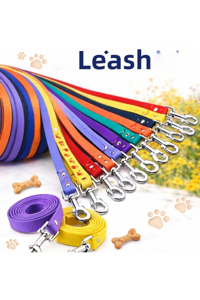 EFSANE PET حزام ملون للقطط والكلاب مقاس 120 سم × 1.5 سم