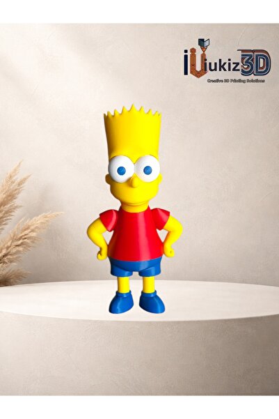 İlkiz3d The Simpsons Bart Simpson Figure (13 cm)