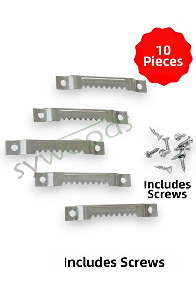 sywoods 10 Pieces Crocodile Frame Table Hanger and Screws