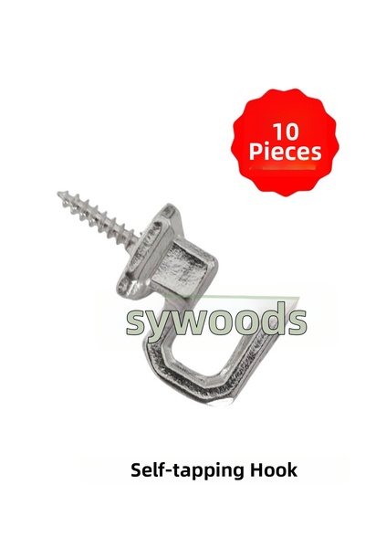 sywoods Βιδωτή κρεμάστρα 10 τεμαχίων νικέλιο αξεσουάρ Σχεδιασμός χόμπι ξύλινα...